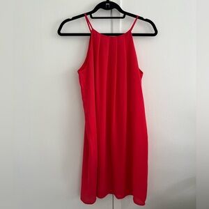 Coral Sleeveless Dress
